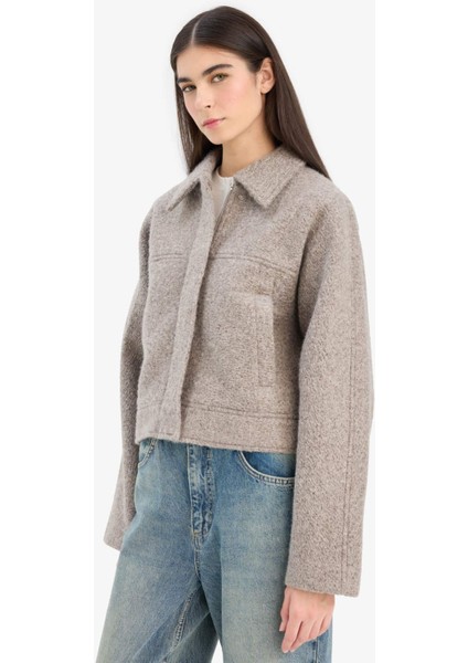 Regular Fit Polo Yaka Kaşe Mont E8630AX25AU