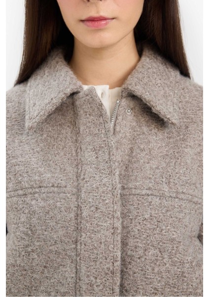 Regular Fit Polo Yaka Kaşe Mont E8630AX25AU