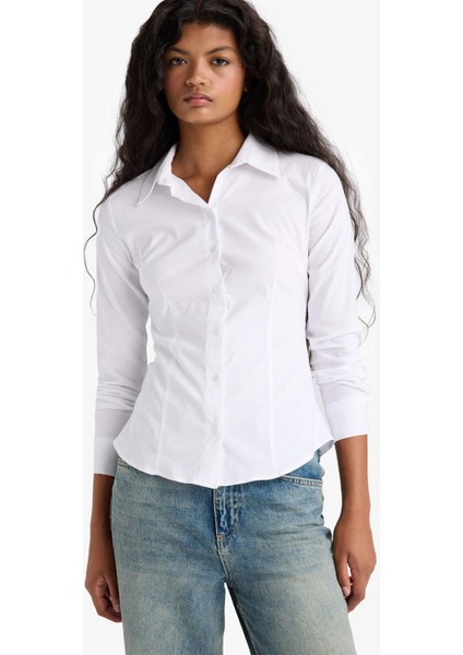 Regular Fit Bengalin Uzun Kollu Gömlek I5278AZ25AU