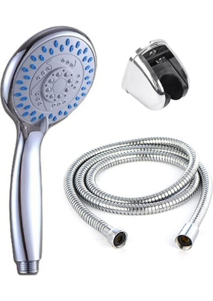 Mor Yuvarlak Metal Duş Seti, Hortum ve Fıskiye, Şık ve Sağlam Tasarım fiyatları