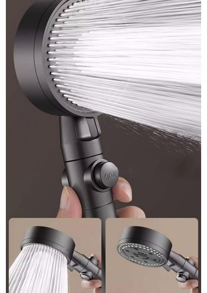 Renkli 5 Fonksiyonlu Filtreli Yağmurlama Duş Başlığı ve 150 cm Hortum fırsatları