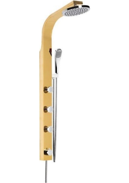 Parlak Pvd Altın Duş Paneli, Şık ve Dayanıklı Banyo Tasarımı