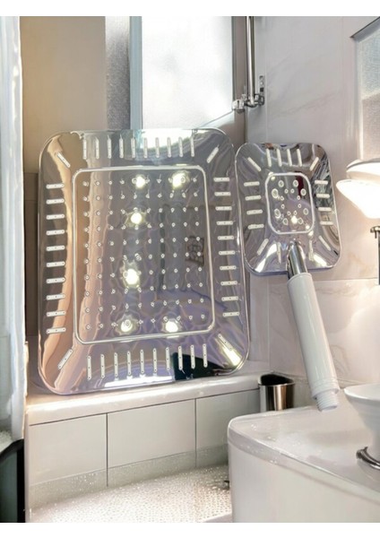 Şık ve Fonksiyonel Robot Duş Başlığı ve Elcik Labirent Modeli, Gri Renk Seçeneğiyle modelleri