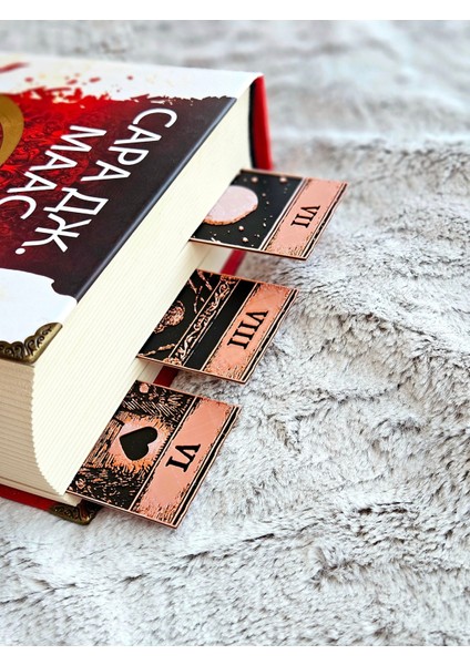 Major Arcana Tarot Seri 3 Kabartmalı Kitap Ayracı 3lü Set fiyatları