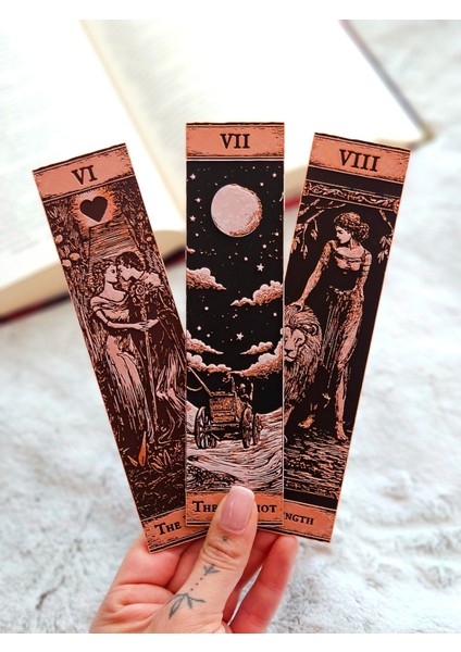 Major Arcana Tarot Seri 3 Kabartmalı Kitap Ayracı 3lü Set indirimleri