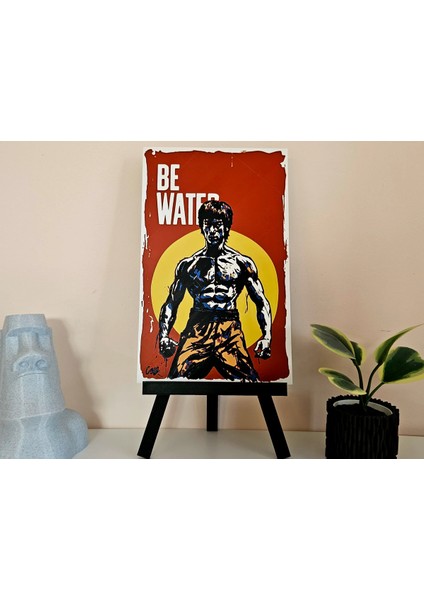 Bruce Lee Be Water Kabartmalı Tablo modelleri