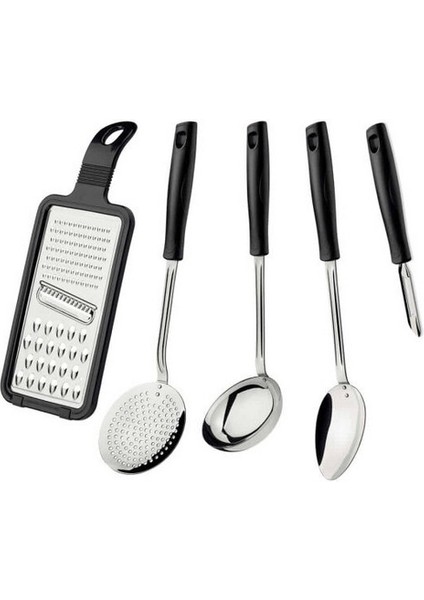 25299-013 5 Parça Mutfak Seti, Siyah