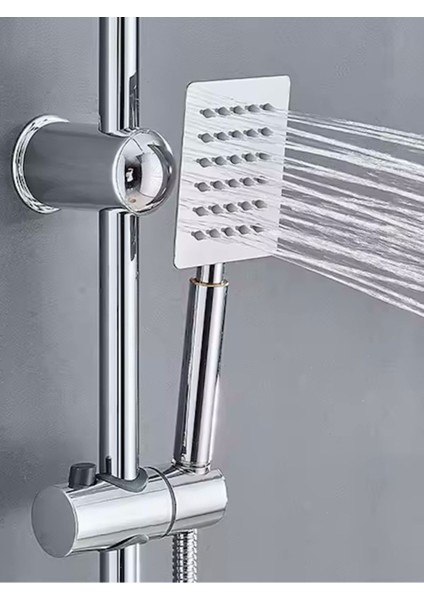 Krom Yağmurlama Duş Seti, 400M Uzunluk, Modern ve Şık Tasarım modelleri