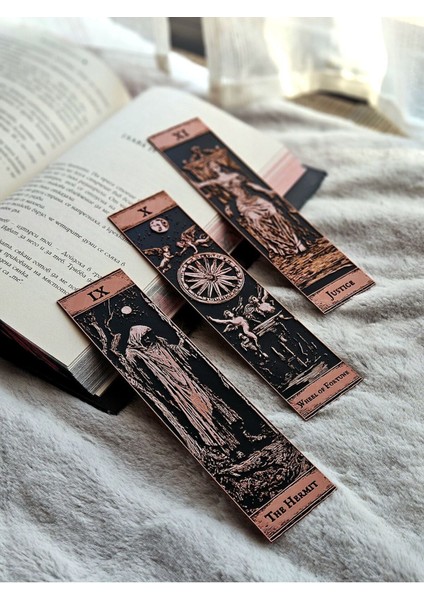 Major Arcana Tarot Seri 4 Kabartmalı Kitap Ayracı 3lü Set