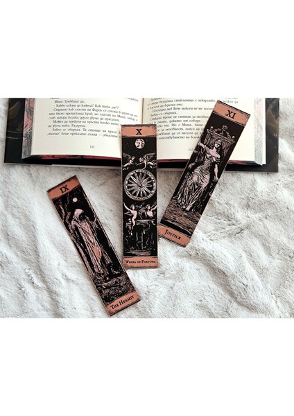 Major Arcana Tarot Seri 4 Kabartmalı Kitap Ayracı 3lü Set