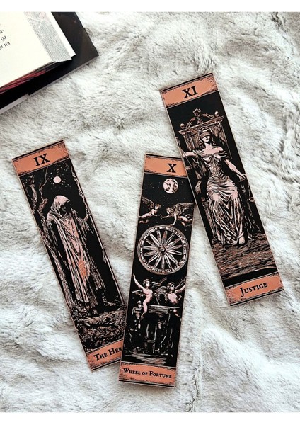Major Arcana Tarot Seri 4 Kabartmalı Kitap Ayracı 3lü Set