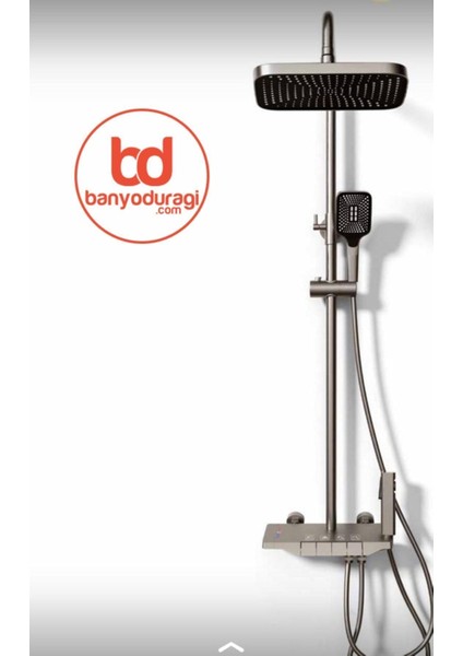 Gri Robot Tasarımlı Duş Seti, Yağmur Yağdırıcı, 4 Tuşlu, Bataryalı, Şık Tasarım fiyatları