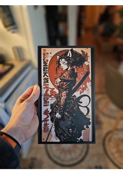 Samurai Girl Kabartmalı Tablo fiyatları