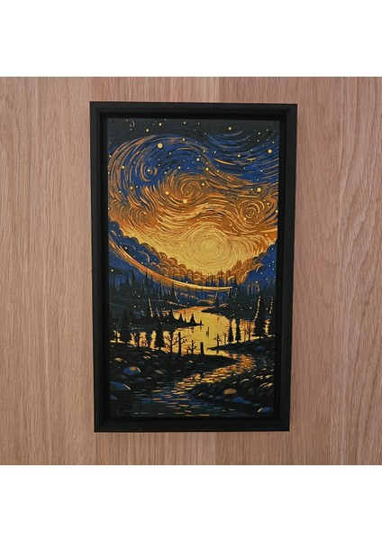 Peaceful Sunset Kabartmalı Tablo