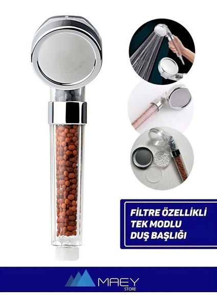 Tasarruflu, Boncuklu, Tazyikli, Filtreli, Metalik El Duşu