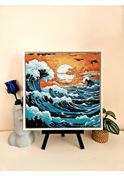 Japanese Wave Kabartmalı Tablo fiyatları