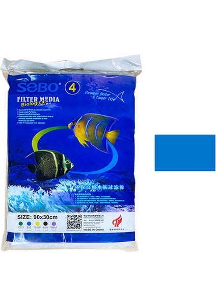 Zengezur Sobo Filtre Süngeri 90X30X2 Mavi