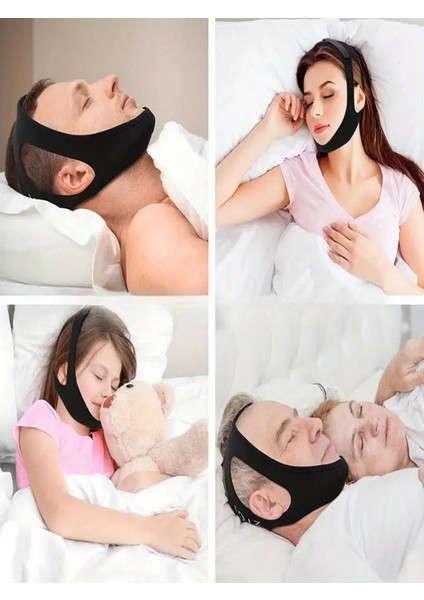 Unisex Ayarlanabilir Uyku Horlama Önleyici Çene Bandı Horlama Engelleme Maskesi