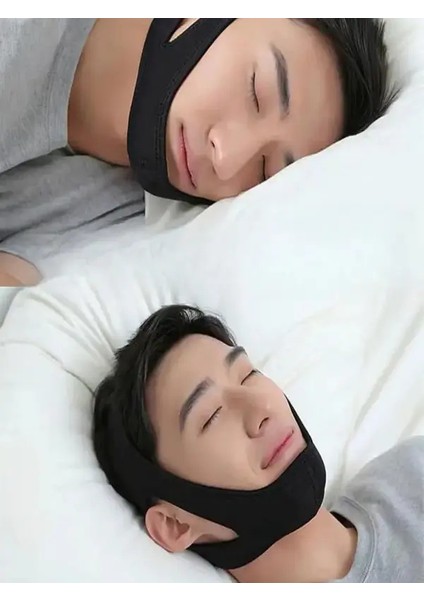 Unisex Ayarlanabilir Uyku Horlama Önleyici Çene Bandı Horlama Engelleme Maskesi