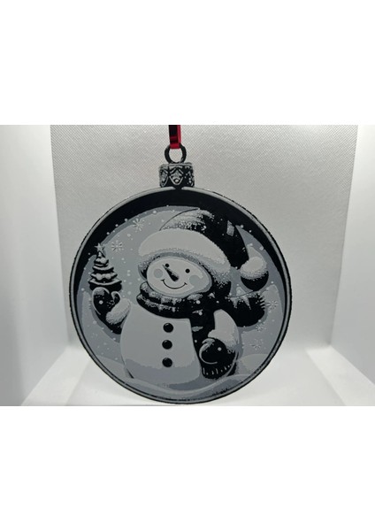 3 Boyutlu Yılbaşı Ağacı Süsü Kardan Adam