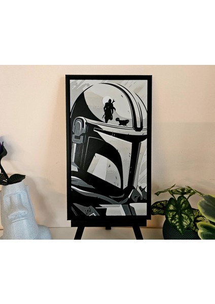 The Mandalorian Kabartmalı Tablo