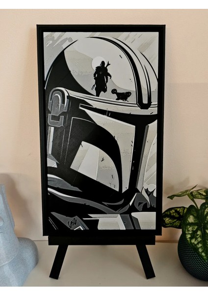 The Mandalorian Kabartmalı Tablo modelleri