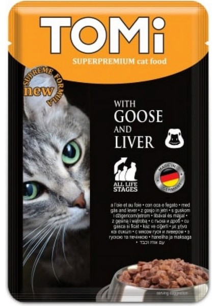 Zengezur Tomi 4 Adaet Kedi Kaz - Ciğer Pouch Mama 100GR