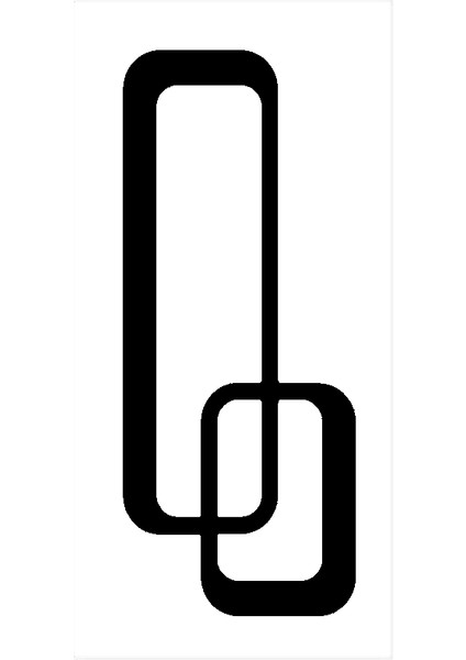 Geometrik Desen 2 Duvar Dekor Sticker 15 x 60 cm