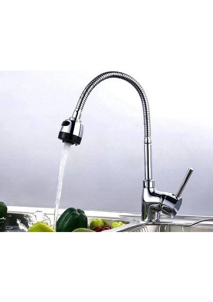 Oynar Başlıklı 2 Fonksiyonlu Spiral Musluk Başlığı Kubar ( Lisinya )