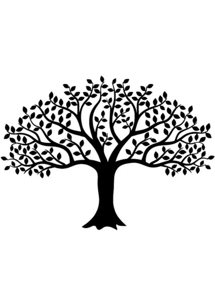 Çok Yapraklı Ağaç Sticker 10 x 7 cm