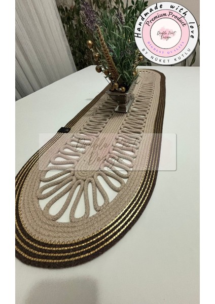 Tress Runner, 110X32CM, El Yapımı Salon /sehpa Örtüsü, Runner, Mutfak Masa Örtüsü indirimleri