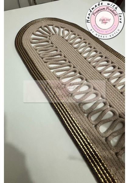 Tress Runner, 110X32CM, El Yapımı Salon /sehpa Örtüsü, Runner, Mutfak Masa Örtüsü