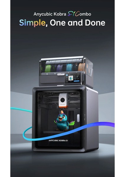 Kobra S1 Combo 3D Printer Yeni Versiyon