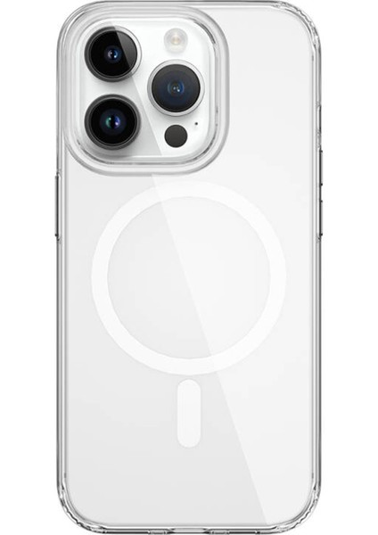 iPhone 15 Pro Magsafe Uyumlu Kılıf | Kristal Şeffaflık & Güçlü Mıknatıs