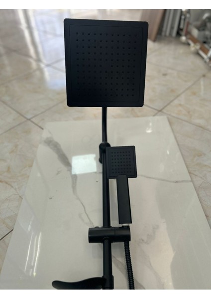 Şık Siyah Paslanmaz Çelik Duş Başlığı Seti, Modern Tasarım fiyatları