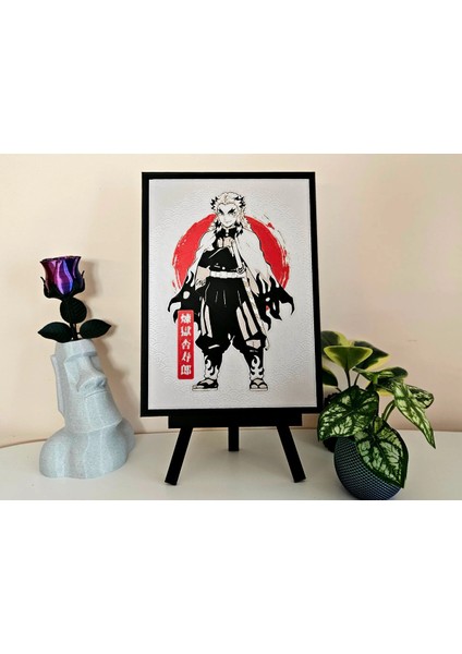 Kyojuro Rengoku - Demon Slayer Kabartmalı Tablo fiyatları