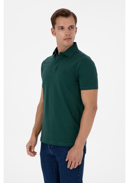 Erkek Koyu Yeşil Tişört Basic 50306015-VR079 modelleri