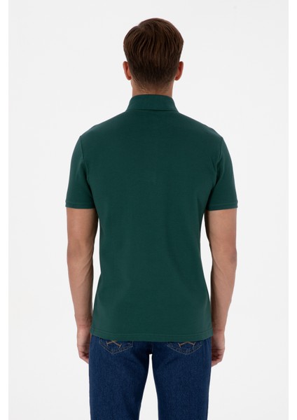 Erkek Koyu Yeşil Tişört Basic 50306015-VR079 indirimleri