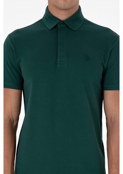 Erkek Koyu Yeşil Tişört Basic 50306015-VR079