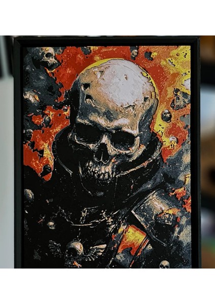 Chaos Marine Kabartmalı Tablo
