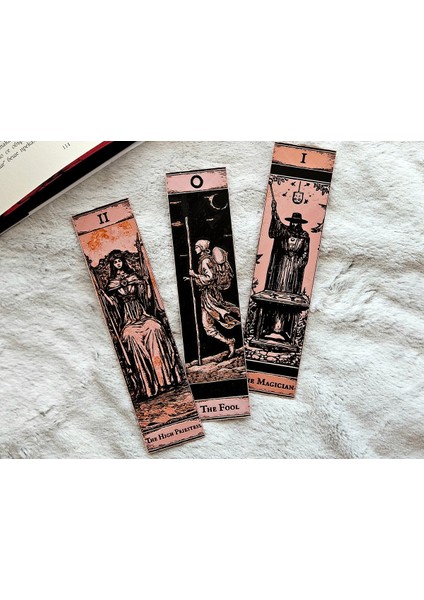 Major Arcana Tarot Seri 1 Kabartmalı Kitap Ayracı 3lü Set