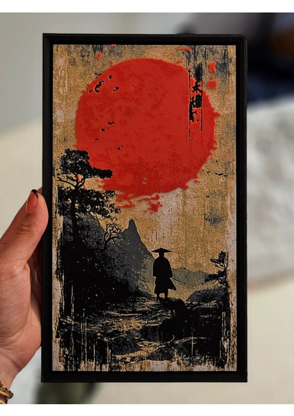 Lone Samurai Kabartmalı Tablo