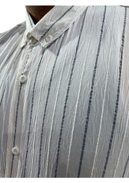 Lastman Çizgili Spor Gömlek Beyaz fiyatları