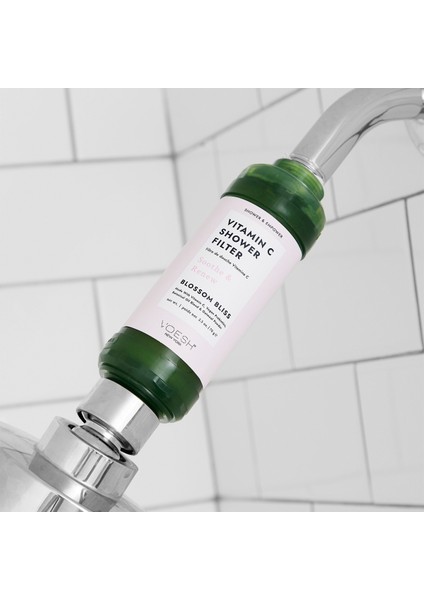 Canlandırıcı Vitamin C Duş Filtresi, Çiçek ve Yeşil Tonlar, Ferahlatıcı Temizlik indirimleri