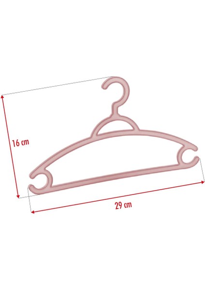 6 Lı Bebek Askısı & Bebek Gardırop Askısı Pembe Set modelleri