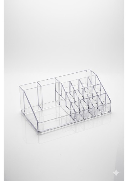 Şeffaf Akrilik Banyo Kozmetik Düzenleyici Organizer 13X22X8 cm modelleri