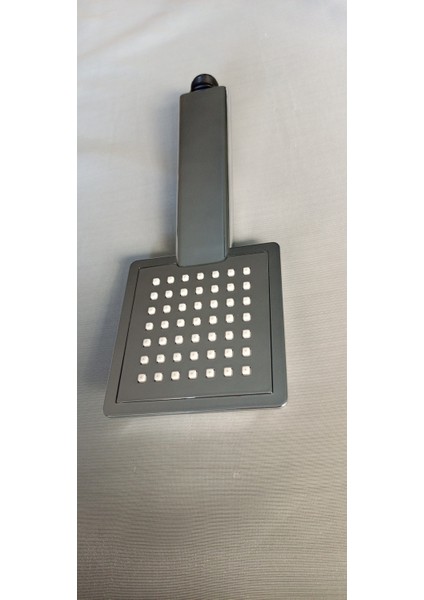 Şık Metalik Kare El Duş Başlığı ve Ahizesi 2'li Set indirimleri