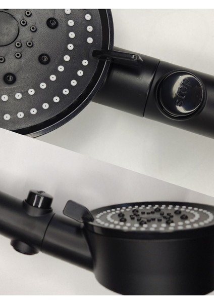 Turbo Siyah Duş Seti, 150CM Hortum ve Şık Tasarım fırsatları