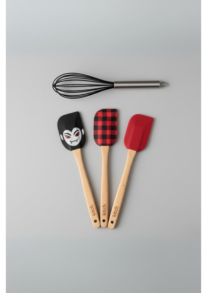 4 Lü Silikon Spatula ve Çırpıcı Seti Karışık Renk fiyatları