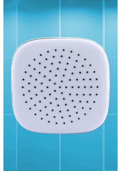 Banyo Tepe Duş Başlığı Kare Tasarım Beyaz, Şık ve Kullanışlı Duş Aksesuarı fiyatları